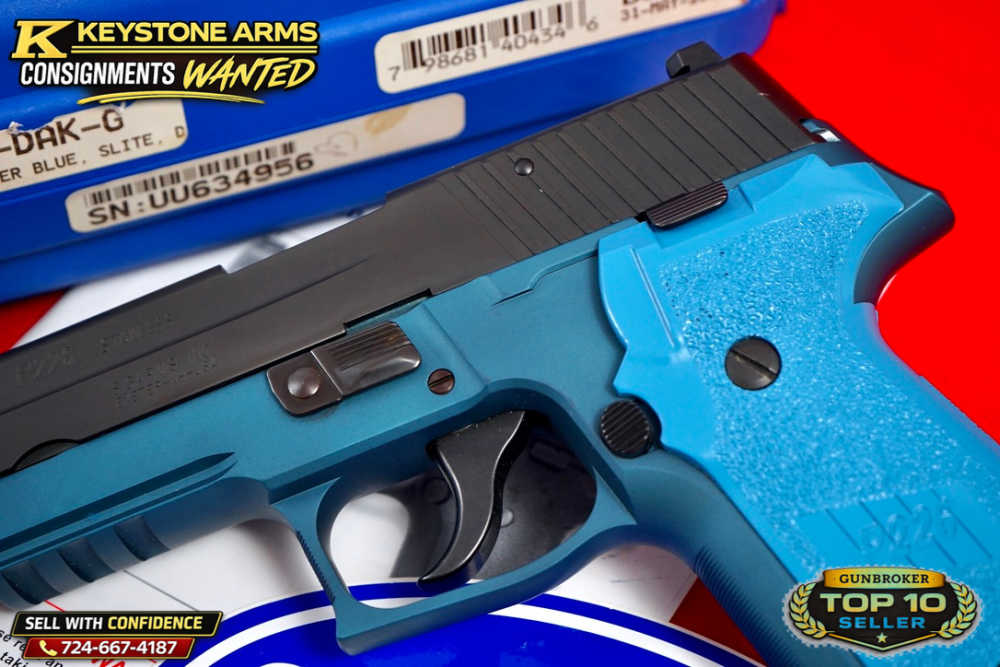 Desired Sig Sauer P226 Trainer Training Pistol Blue Frame Stainless Slide-img-5