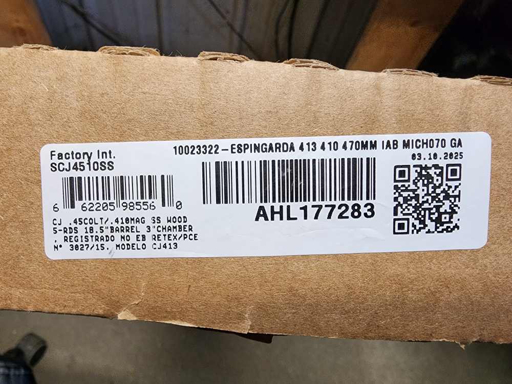 PICS! NEW ROSSI CIRCUIT JUDGE 18.5 STAINLESS 45 COLT 410 REVOLVER RIFLE 3"-img-1