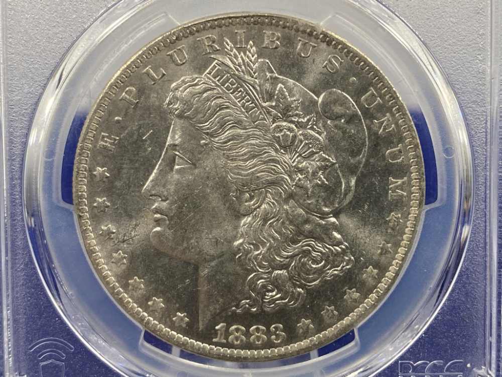 1883-O Morgan SILVER Dollar -Graded MS63- *Extremely Collectable Silver*-img-3