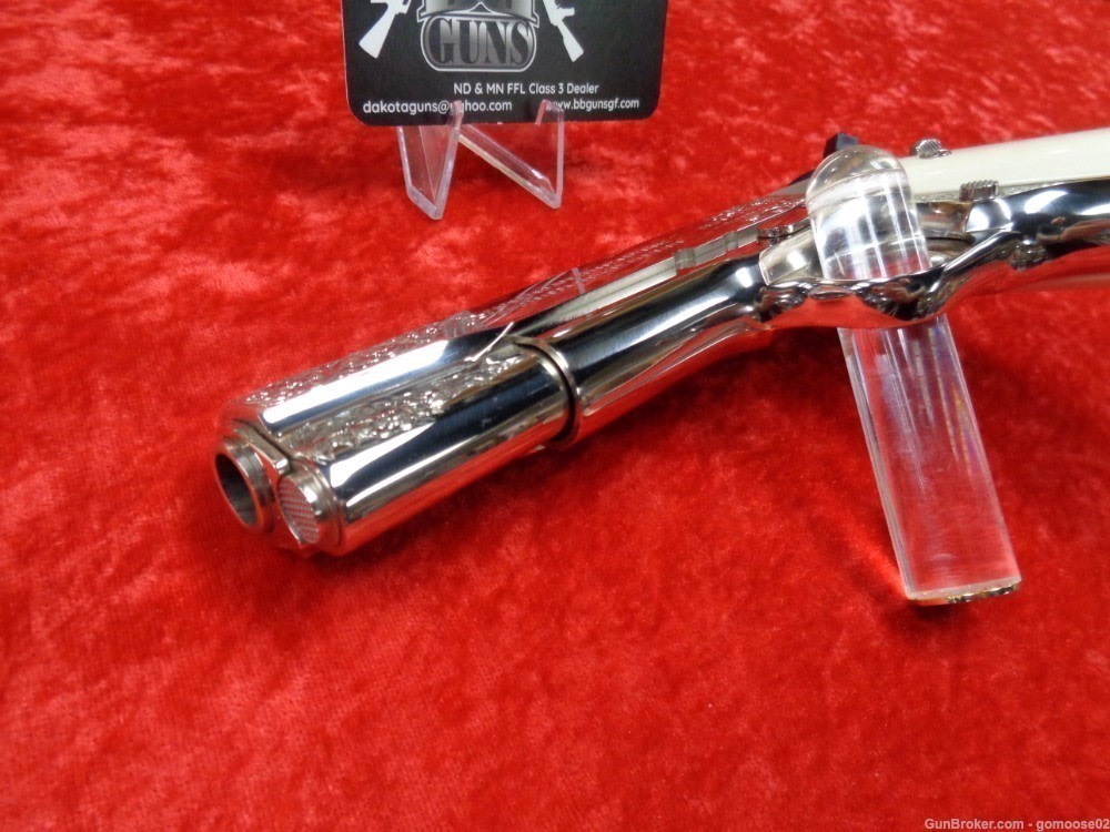 Colt 1911 Presentation Grade Engraved Ivory Grips Limited Edition 45 ACP-img-16