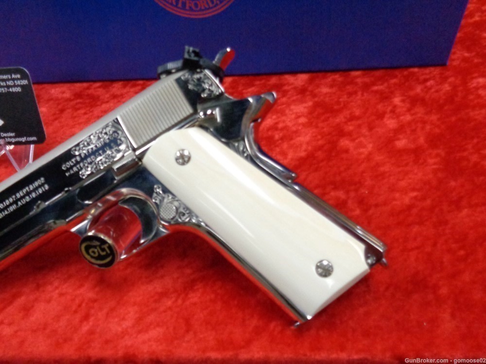 Colt 1911 Presentation Grade Engraved Ivory Grips Limited Edition 45 ACP-img-5