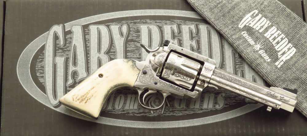 Gary Reeder Improved #6 Deluxe Grade .44 Magnum, engraved, stag, layaway-img-0