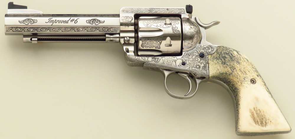 Gary Reeder Improved #6 Deluxe Grade .44 Magnum, engraved, stag, layaway-img-2