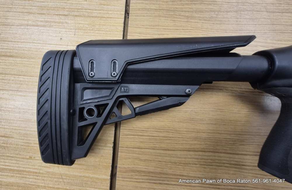 MOSSBERG 590S TACTICAL 12 GA 18" BRL, ATI ADJUSTABLE STOCK LIGHT SIGHT RAIL-img-8