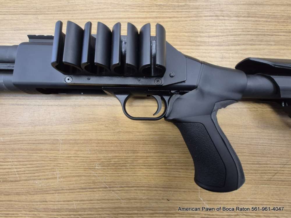 MOSSBERG 590S TACTICAL 12 GA 18" BRL, ATI ADJUSTABLE STOCK LIGHT SIGHT RAIL-img-12