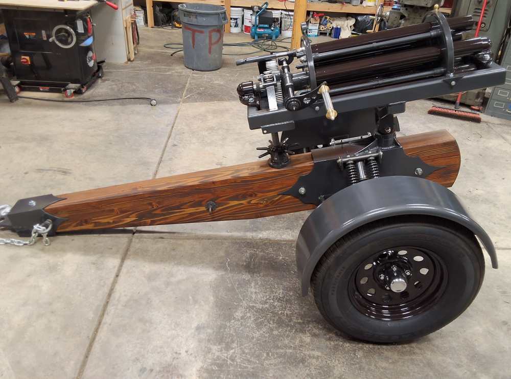 Gatling cannon 5 barreled muzzleloader -img-7