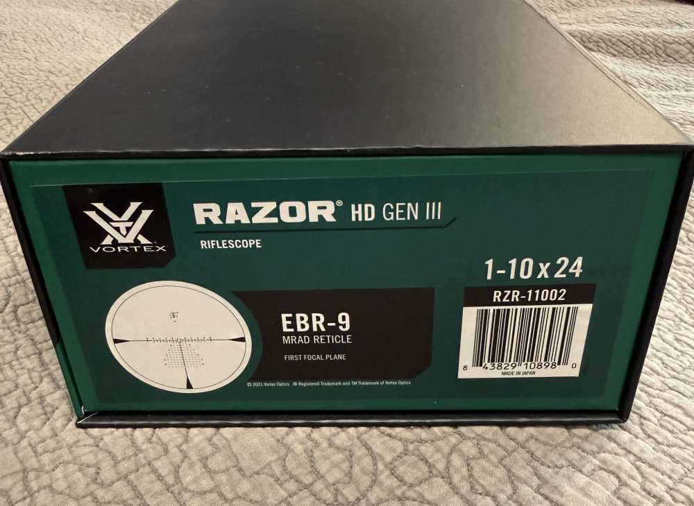 NEW Vortex Razor Gen III 1-10x24 EBR-9 MRAD + Geissele Mount + Level -img-9