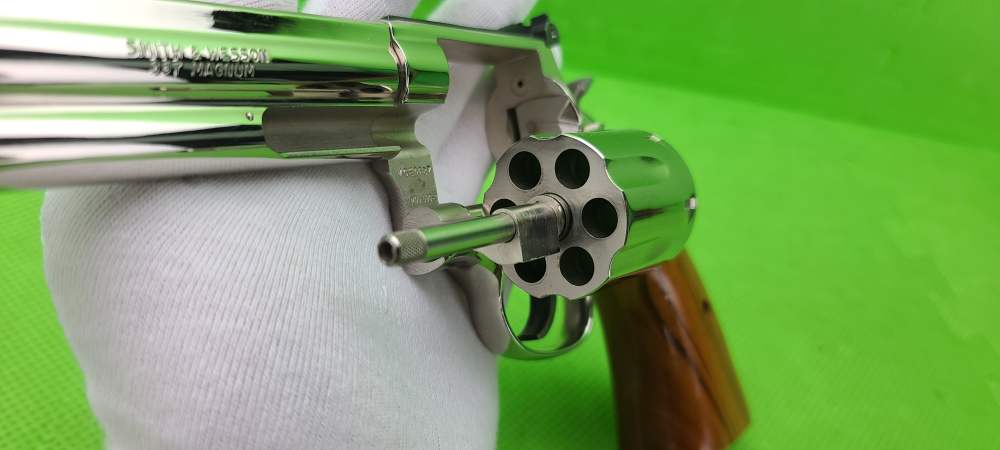 RARE S&W SMITH & WESSON 586 * 1988 BILL ELLIOTT CHAMPION 357 MAG NICKEL -img-19