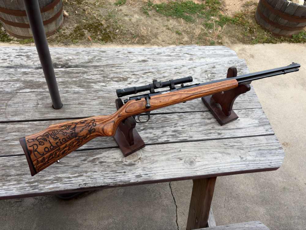 Marlin Model 883 Bolt action 22 WMR Rifle microgroove JM stamp-img-0