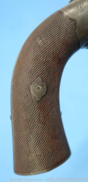Belgium Liege Ring Trigger Pistol .34 Bore T.J. LHoist Percussion 1853-73 -img-1