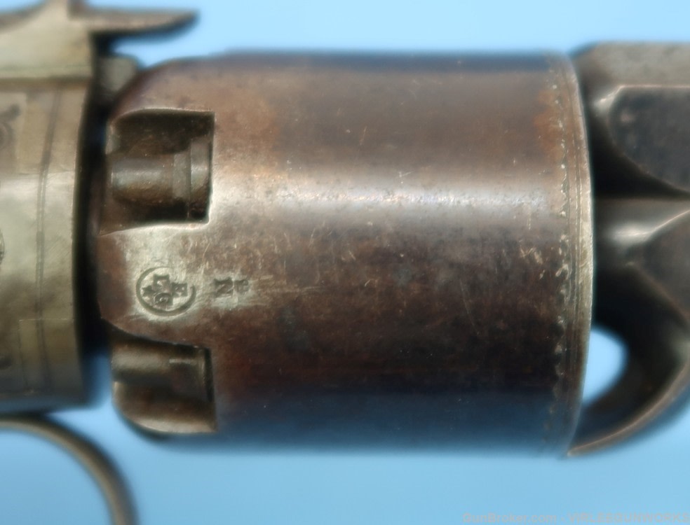 Belgium Liege Ring Trigger Pistol .34 Bore T.J. LHoist Percussion 1853-73 -img-4