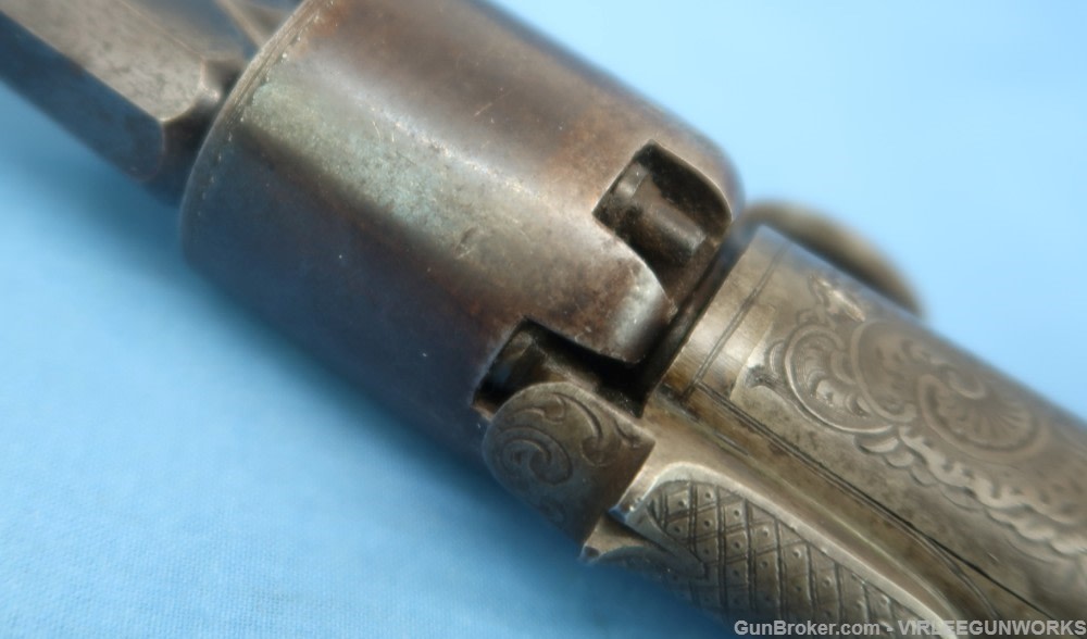 Belgium Liege Ring Trigger Pistol .34 Bore T.J. LHoist Percussion 1853-73 -img-22