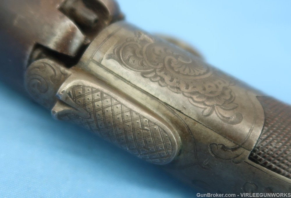 Belgium Liege Ring Trigger Pistol .34 Bore T.J. LHoist Percussion 1853-73 -img-21