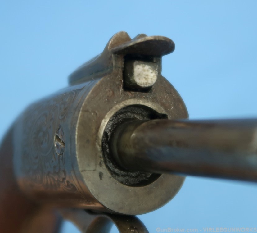Belgium Liege Ring Trigger Pistol .34 Bore T.J. LHoist Percussion 1853-73 -img-58