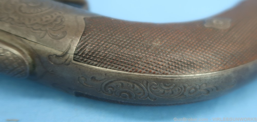 Belgium Liege Ring Trigger Pistol .34 Bore T.J. LHoist Percussion 1853-73 -img-20