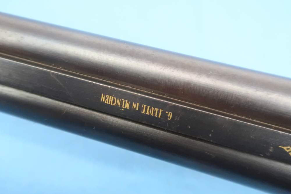 German Combination Shotgun-Rifle Guild Era Back Action Engraved Gold Inlay -img-67