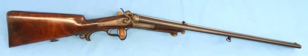 German Combination Shotgun-Rifle Guild Era Back Action Engraved Gold Inlay -img-28