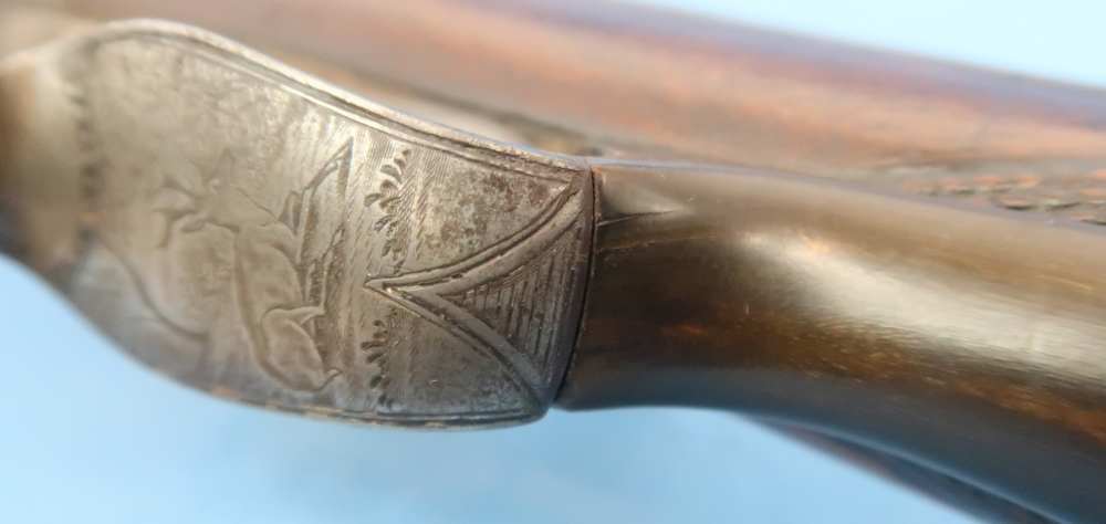 German Combination Shotgun-Rifle Guild Era Back Action Engraved Gold Inlay -img-81