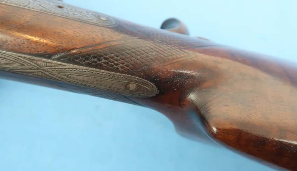 German Combination Shotgun-Rifle Guild Era Back Action Engraved Gold Inlay -img-60