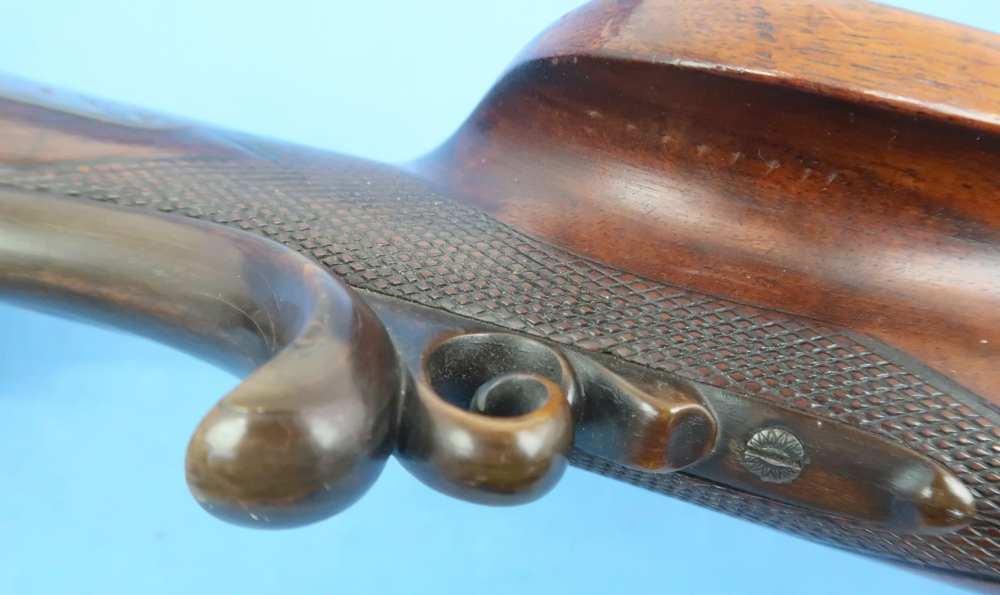 German Combination Shotgun-Rifle Guild Era Back Action Engraved Gold Inlay -img-79