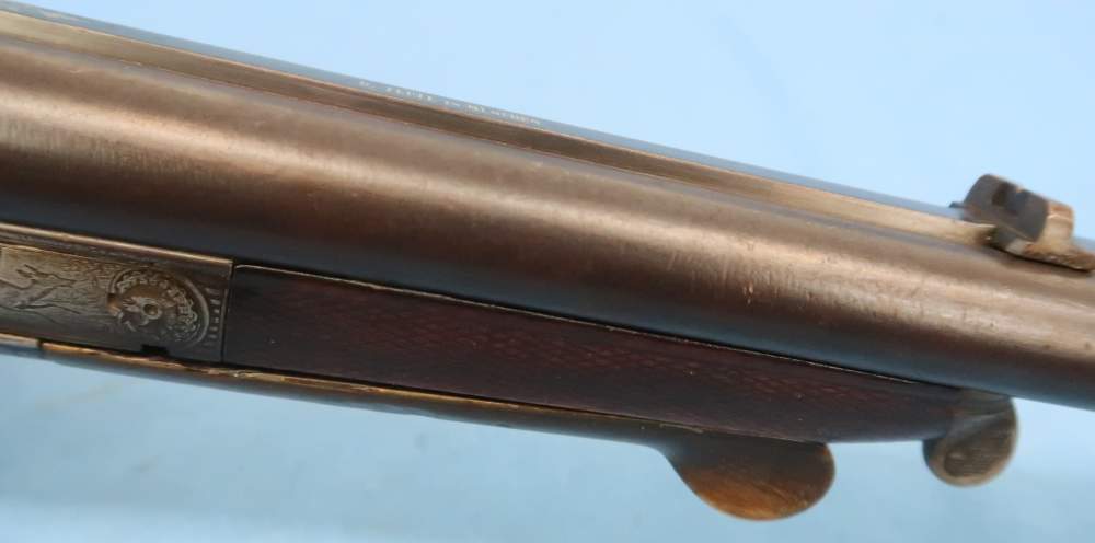German Combination Shotgun-Rifle Guild Era Back Action Engraved Gold Inlay -img-45