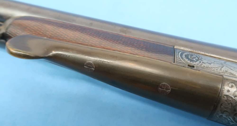 German Combination Shotgun-Rifle Guild Era Back Action Engraved Gold Inlay -img-87