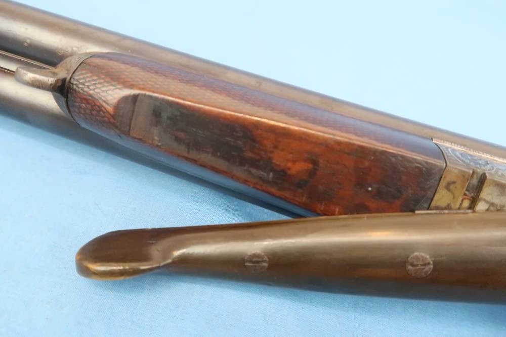 German Combination Shotgun-Rifle Guild Era Back Action Engraved Gold Inlay -img-88