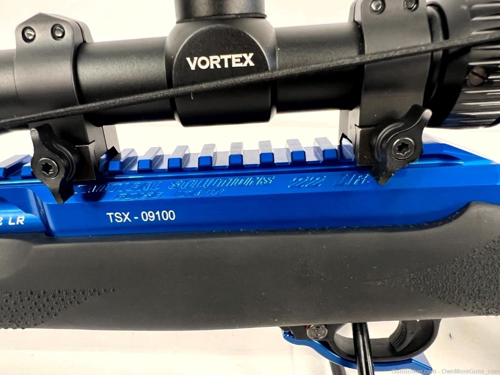 Tactical Solutions X-Ring Rifle (Blue) with Vortex Crossfire 2-7x32 Scope-img-8