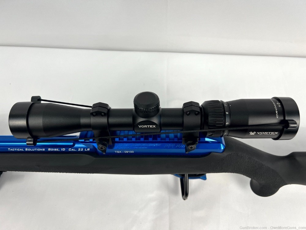Tactical Solutions X-Ring Rifle (Blue) with Vortex Crossfire 2-7x32 Scope-img-10