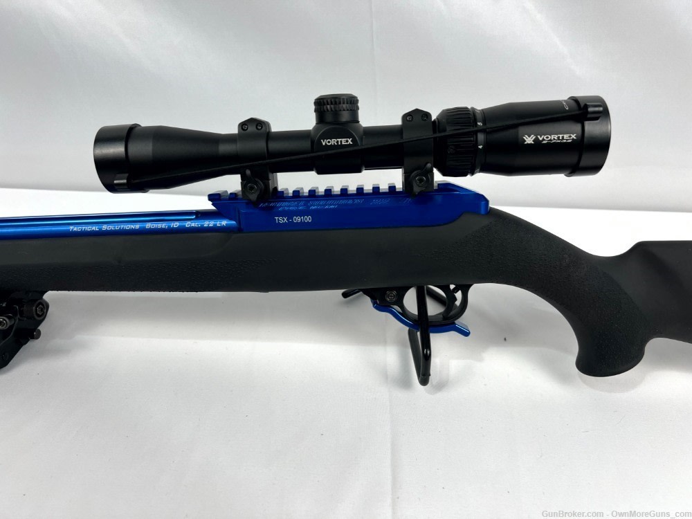 Tactical Solutions X-Ring Rifle (Blue) with Vortex Crossfire 2-7x32 Scope-img-6