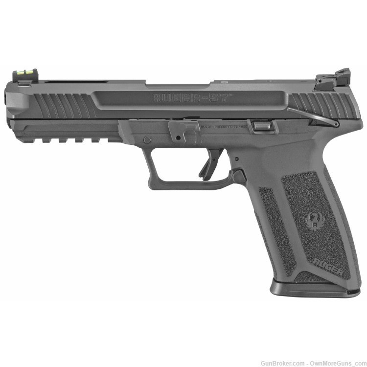 New in Box RUGER-57 5.7X28MM BLK 20RD 4.94" MTS Pistol-img-0