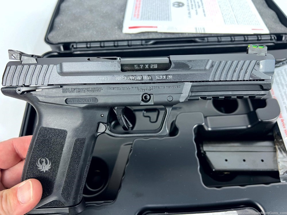 New in Box RUGER-57 5.7X28MM BLK 20RD 4.94" MTS Pistol-img-3