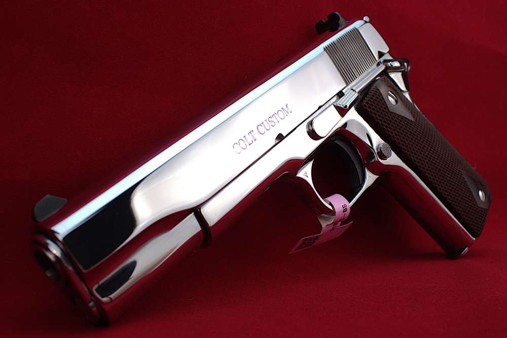 Colt Custom shop Government Bright Stainless .45 ACP; NEW*-img-0