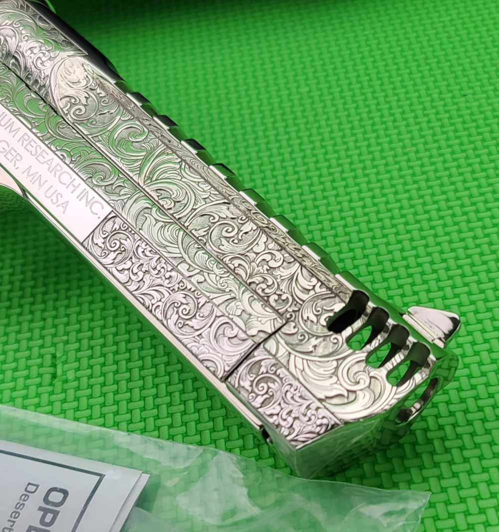 MAGNUM RESEARCH DESERT EAGLE 50AE HAND ENGRAVED NICKEL DK50IMB IN THE BOX-img-11