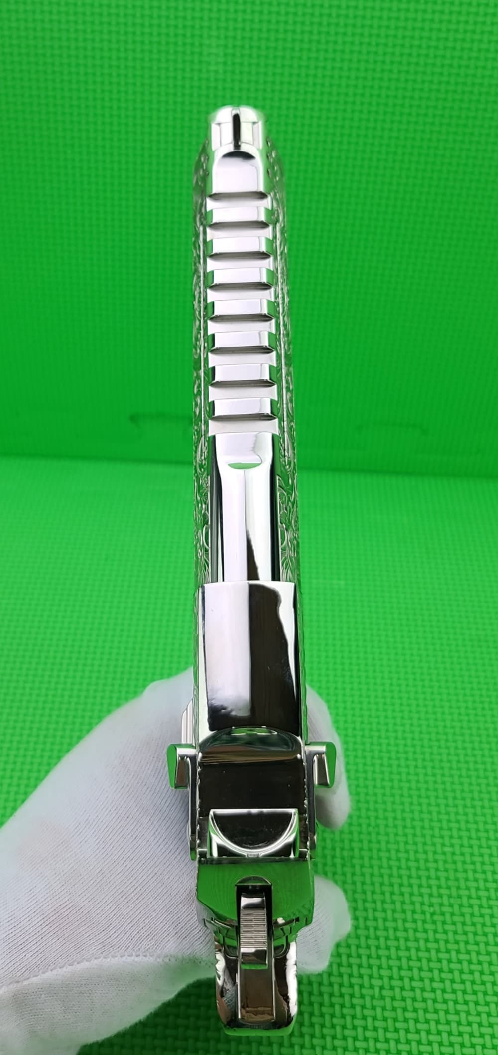 MAGNUM RESEARCH DESERT EAGLE 50AE HAND ENGRAVED NICKEL DK50IMB IN THE BOX-img-17