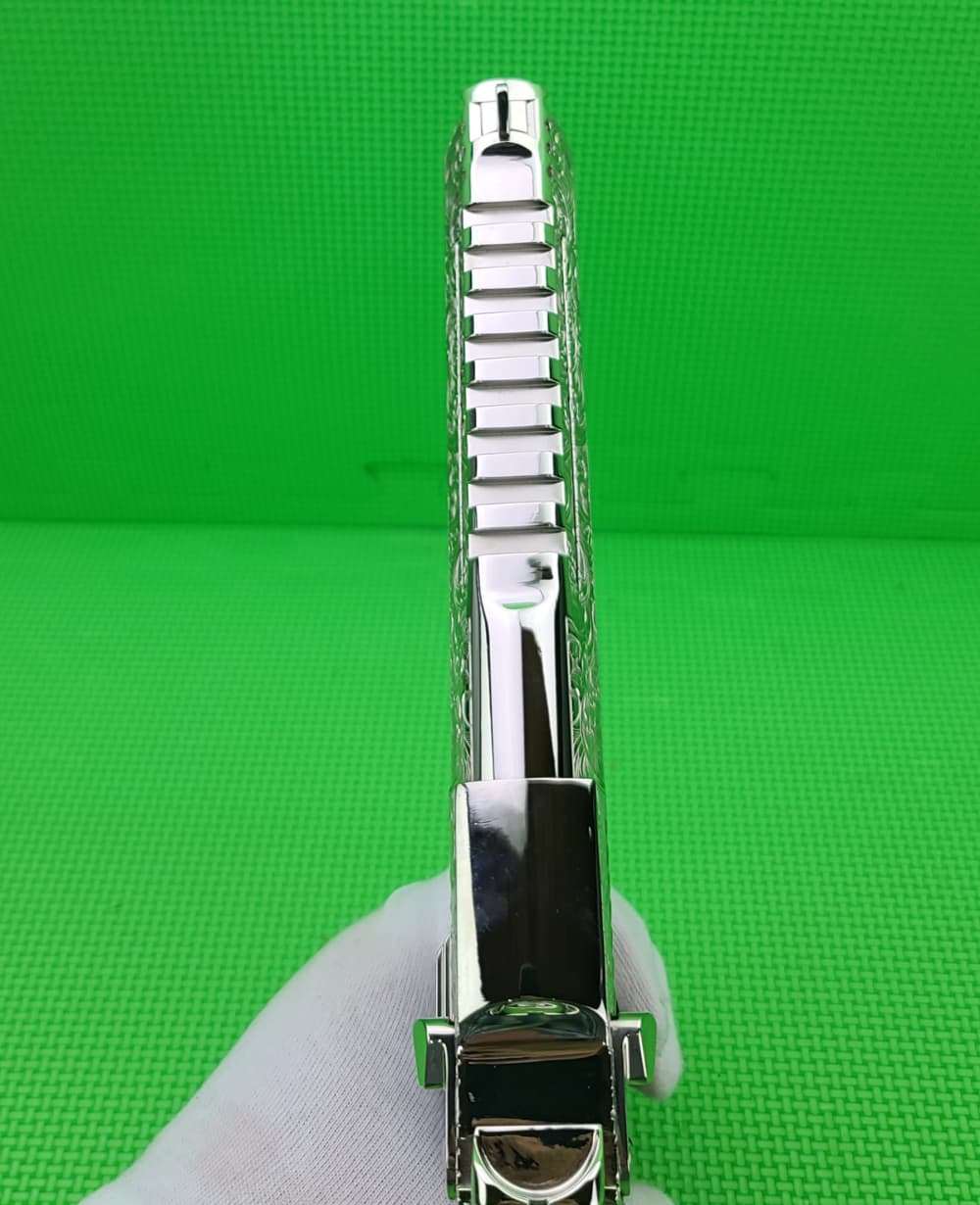 MAGNUM RESEARCH DESERT EAGLE 50AE HAND ENGRAVED NICKEL DK50IMB IN THE BOX-img-16