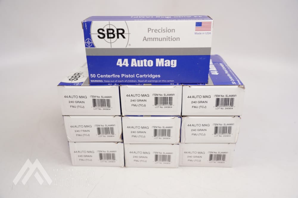   500x .44 AMP .44 Auto Mag SBR Ammunition 240 Gr FMJ AMT Automag Ammo-img-0