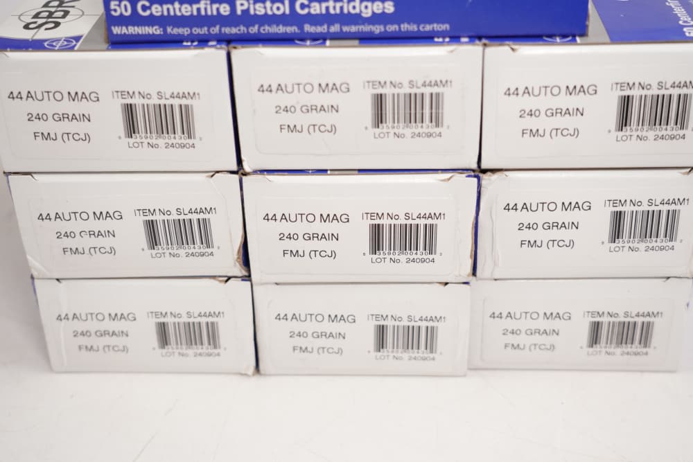   500x .44 AMP .44 Auto Mag SBR Ammunition 240 Gr FMJ AMT Automag Ammo-img-1