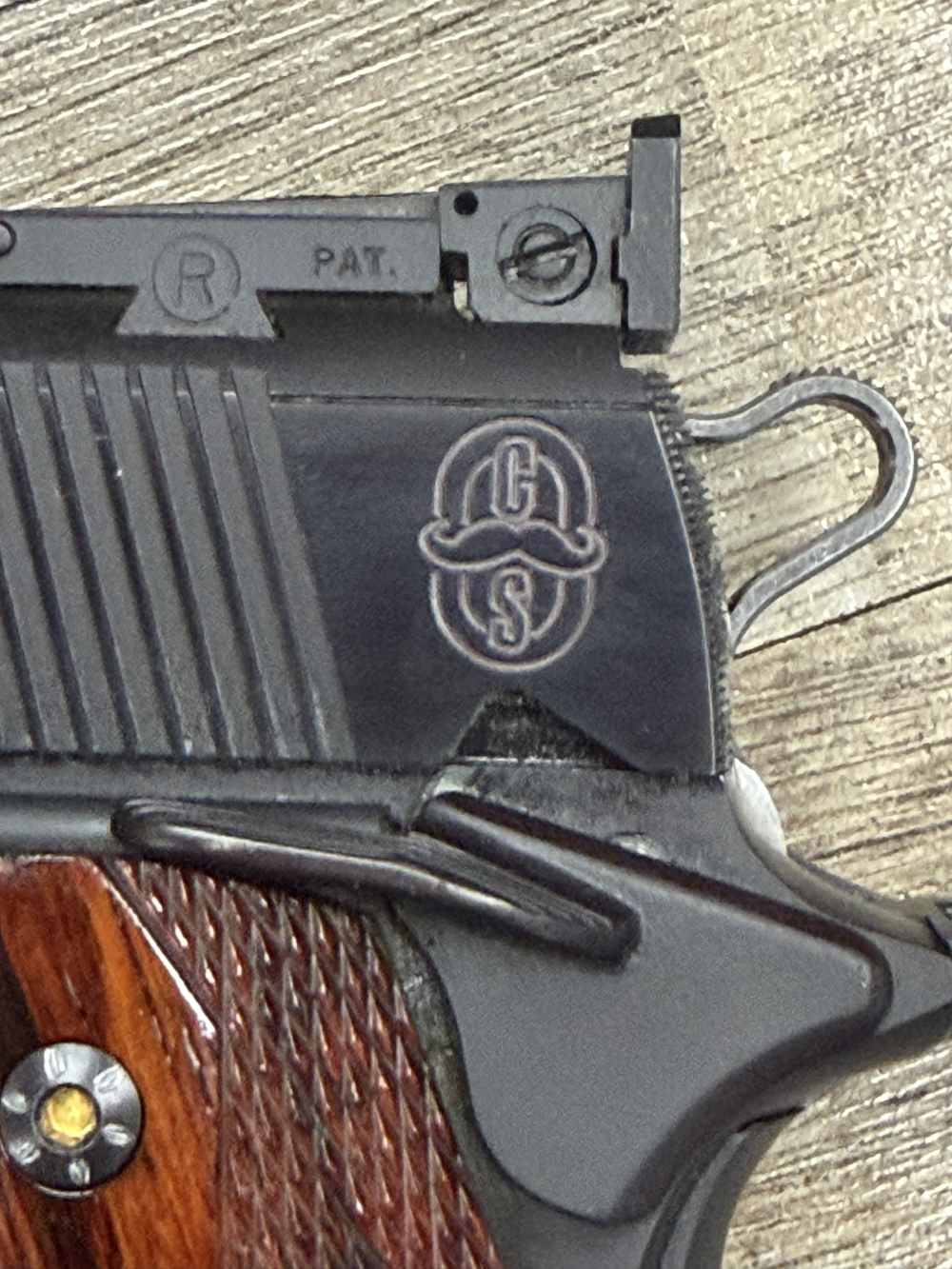 CYLINDER AND SLIDE C&S ULTRA RARE TARGET 1911 9MM SERIAL#33 PISTOL REDUCED!-img-4