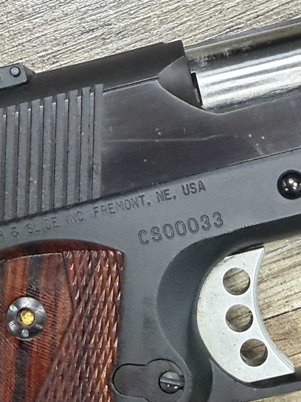 CYLINDER AND SLIDE C&S ULTRA RARE TARGET 1911 9MM SERIAL#33 PISTOL REDUCED!-img-11