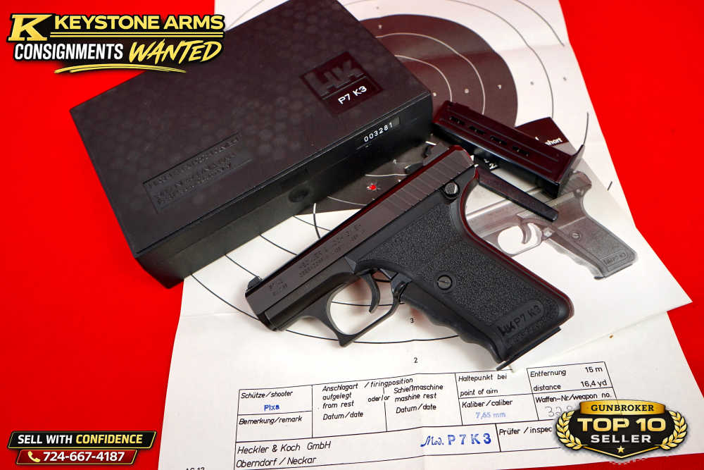 Extremely Rare CCF Import Heckler & Koch P7K3 Factory .32 ACP NIB w/ Target-img-22