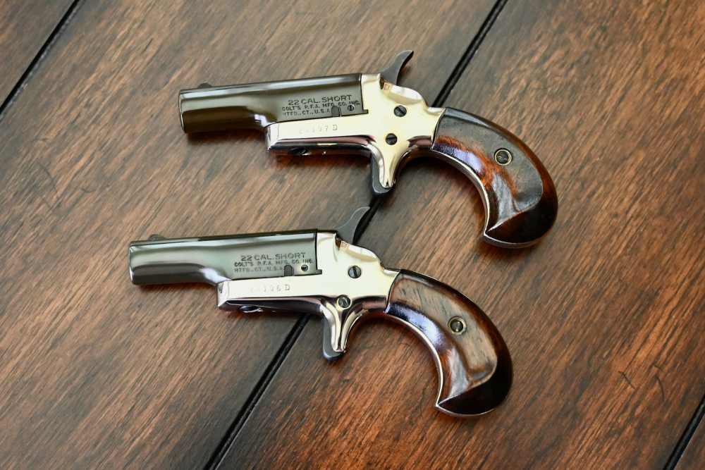 1960 Colt Derringer Set .22 Short Consecutive #'s MINT in Case! NO RESERVE!-img-4