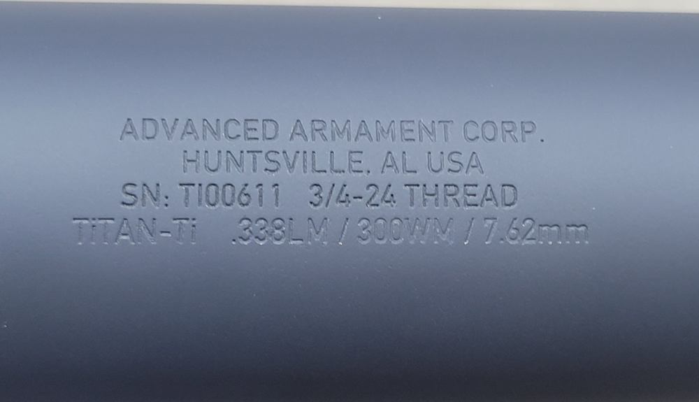 AAC TITAN TI: .338LM/.300WM/7.62: ¾ X 24-img-1