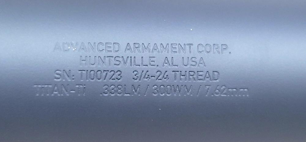 AAC TITAN TI: .338LM/.300WM/7.62: ¾ X 24-img-1