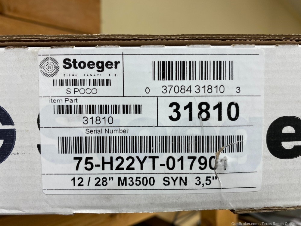 Stoeger 31830 Model 3500 12ga/28in synthetic 3.5" chamber-img-6