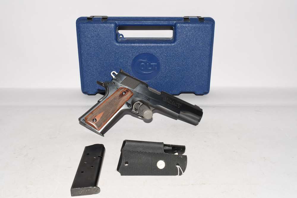 Nice Colt Series 80 MKIV Gold Cup National Match 45 ACP Pistol W Case 1996-img-0
