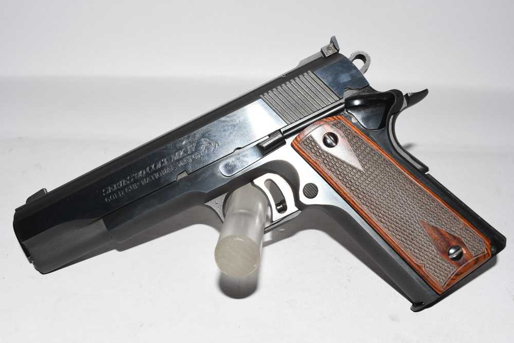 Nice Colt Series 80 MKIV Gold Cup National Match 45 ACP Pistol W Case 1996-img-5