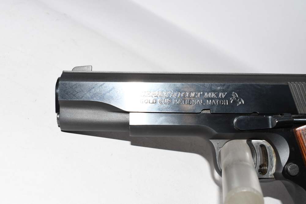 Nice Colt Series 80 MKIV Gold Cup National Match 45 ACP Pistol W Case 1996-img-8