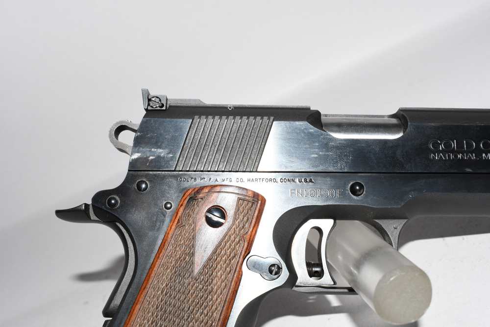 Nice Colt Series 80 MKIV Gold Cup National Match 45 ACP Pistol W Case 1996-img-3