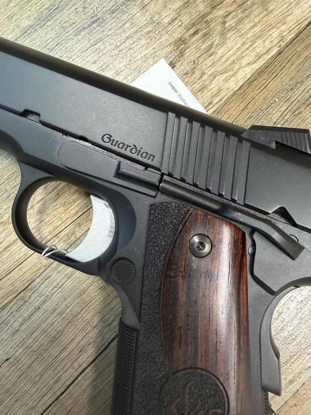 DAN WESSON 1911 GUARDIAN 9MM MATCH BOBTAIL NIGHT SIGHTS LNIB NR!-img-3